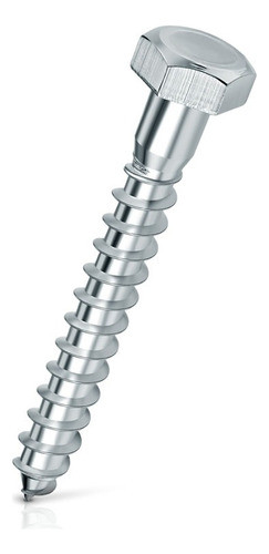 600 Tirafondos Cabeza Hexagonal 1/4 X 2  En Pote 0