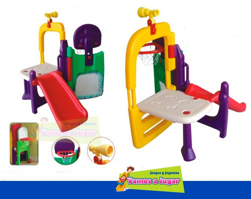 Centro Actividades Escalador Con Tobogán Plegable Jardin 1