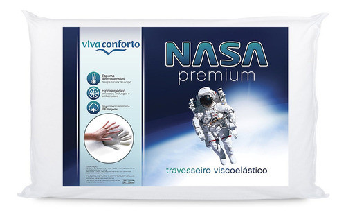 Kit 4 Travesseiros Nasa Viva Conforto Hipoalergênico 1