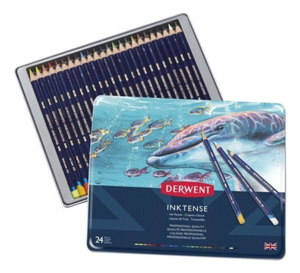 Lapices De Tinta Derwent Inktense Lata X 24 0 Lapices De Tinta Derwent Inktense Lata X 24 0