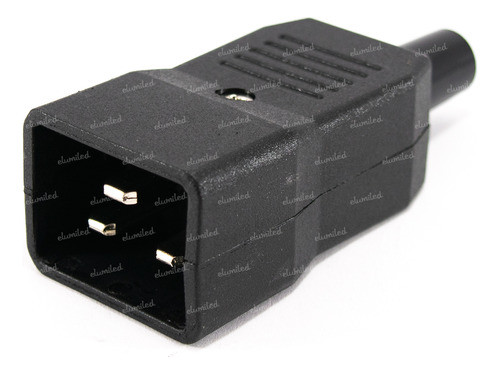 8 Conectores Ficha Ups 16a C20 Macho Para Cable 0