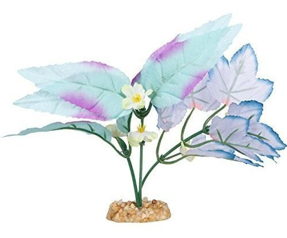 Imagitarium Blue Purple Leaf Mix Silk Aquarium Plant Mini 0 Imagitarium Blue Purple Leaf Mix Silk Aquarium Plant Mini 0
