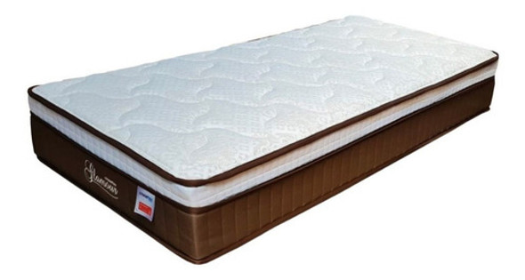 Colchon 1 Plaza Resortes Pocket Con Eurotop Espuma 78x188cm 0