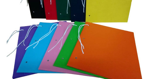 Carpeta N°3 Escolar 2 Tapas Forro Plástico Entelado X 6 U 0