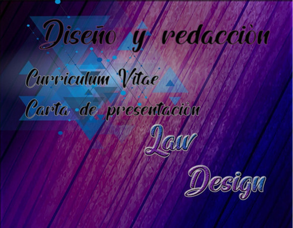 Curriculum Vitae  Personalizado + Carta Cv // Law Design 0