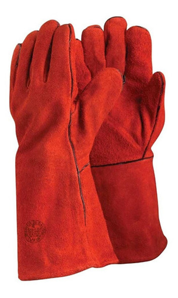 Guante Soldador Cuero Rojo Costura Kevlar Forrado Steelpro 0 Guante Soldador Cuero Rojo Costura Kevlar Forrado Steelpro 0