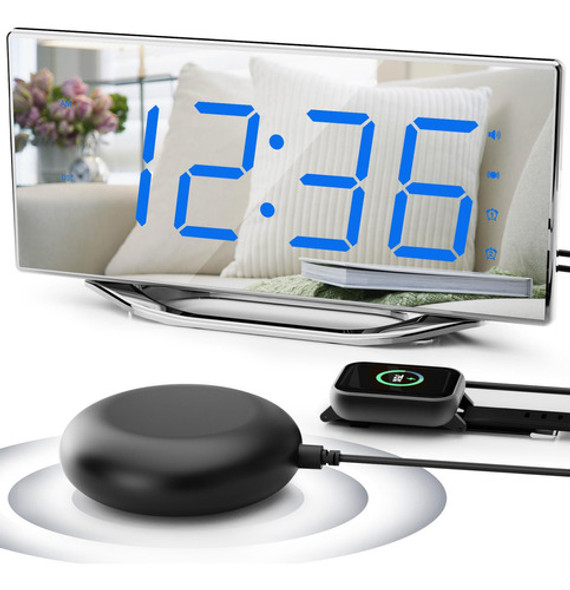 Pplee - Reloj Despertador Alto Para Adultos Que Duermen Pesa 0