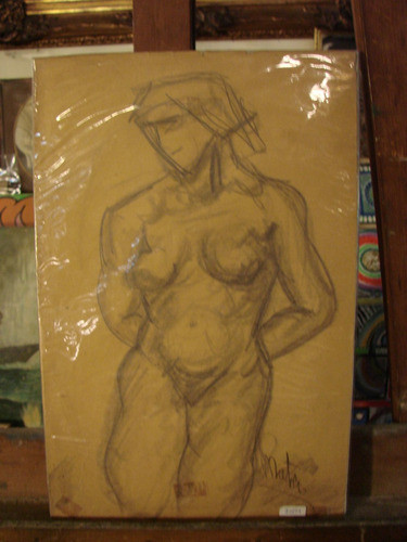 Mateo / Desnudo Mujer / Dibujo Firmado /  34 X 22 # 784 0