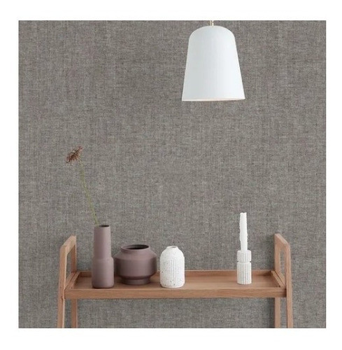 Empapelado Vinilico 8607 Aura Beige Oscuro Texturado Lavable 1