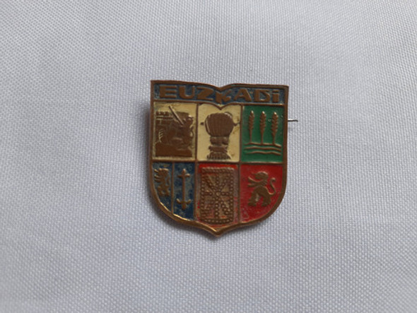 Antiguo Prendedor Con Esmalte Euskadi. Pais Vasco 0