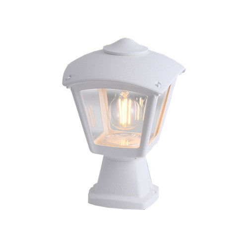 Farol Pedestal Colonial Tr. Blanco Ip55 Disma/roby 0