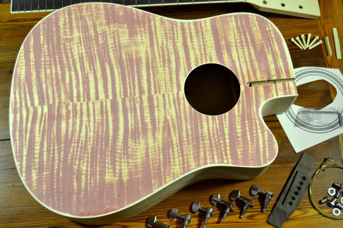 Kit Guitarra Folk Flameada Para Armar Proyecto Hazlo Tu Mism 1