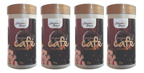 4 Parafinas De Café Com Canela Melanina Bronze Bronzeamento 0