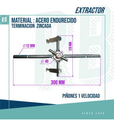 Extractor Piñon Rosca 1 Velocidad Bicicleta Tipo Italiano 1