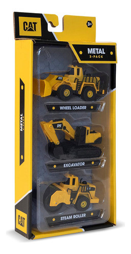 Juguete De Construcción, 3 Vehículos De Metal, Desde 1