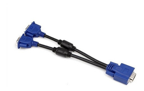 Cabo Adaptador Y 1 Vga X 2 Vga Ligar 2 Monitores 1
