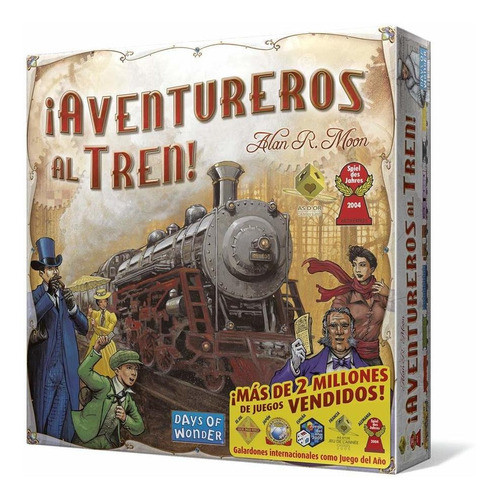 Asmodee - Aventureros Al Tren America  En Castellano 0