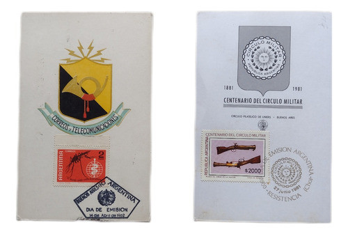 Lote De 30 Tarjetas Y Sobres Con Estampillas Día De Emisión 0