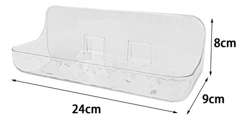 Prateleira De Parede Para Chuveiro, Em Acrílico 24x9x8cm 1