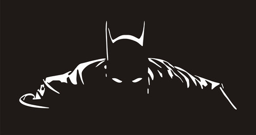 Calco Ploteo Parabrisas Batman Silueta Tuning 58 Cm. 0