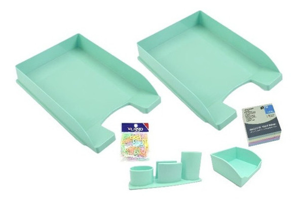 Set Escritorio Liggo Pastel 6 Piezas A4 Varios Colores 0