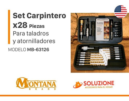 Set De Lujo Carpinteros Y Obra 28 Piezas Montana Usa 1