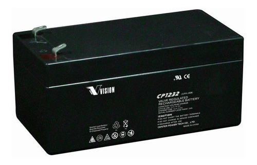 Bateria Vision Modelo Cp1232 12v 3,2ah Iso 9000 1