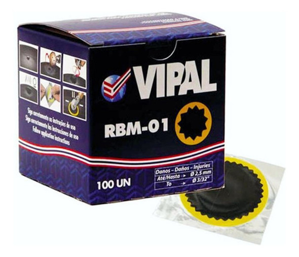 Remendo Bicicleta Bike Frio Estrela Vipal Rbm-01 25 Mm 0
