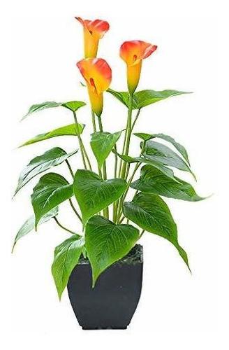 Plantas De Flores Artificiales Calla Lily Faux Pequeña Plant 0