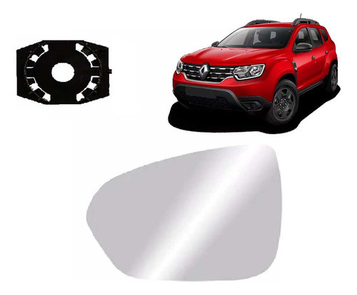 Vidrio De Espejo Duster 2020 A 2023 Convexo Izq. 0
