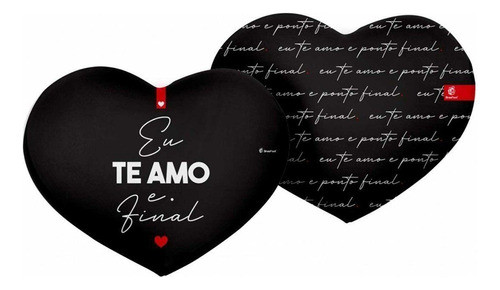 Caneca Porcelana Te Amo E Ponto + Almofada 360ml Brasfoot 0