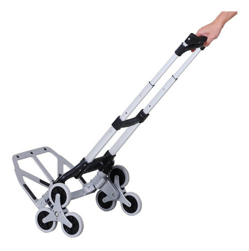 Em Aluminio Carrinho De Mão Dobrável Carga Até 80kg +brinde 0