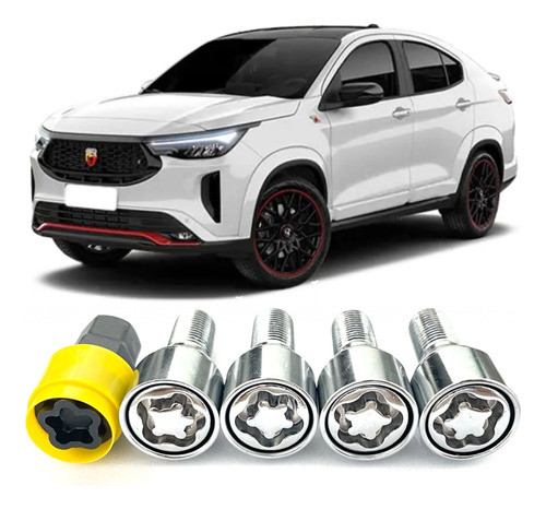 Trava Parafuso Antifurto De Roda Novo Fiat Fastback Abarth 0
