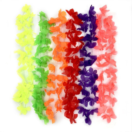 Collar De Flores- 12 U- 45 Cm- Cotillón- Universo Mágico- 0