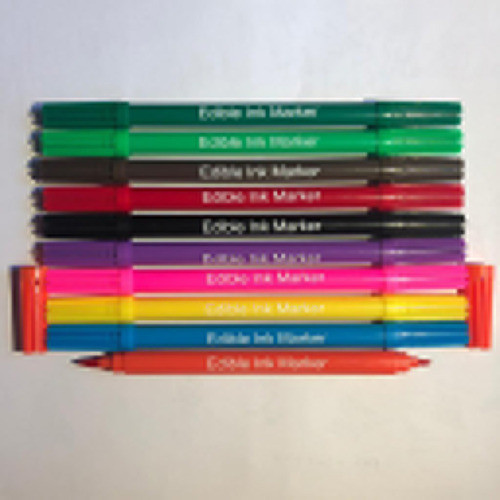 Marcadores De Tinta Comestível De 10 Cores Com Ponta Fina Re 1