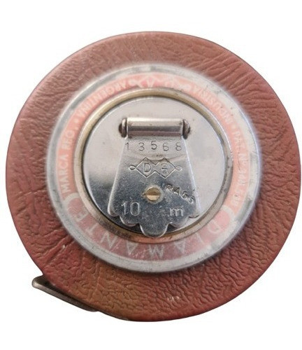 Cinta Métrica 10mt Antigua Años 60 - Marca Diamante - Acero 1