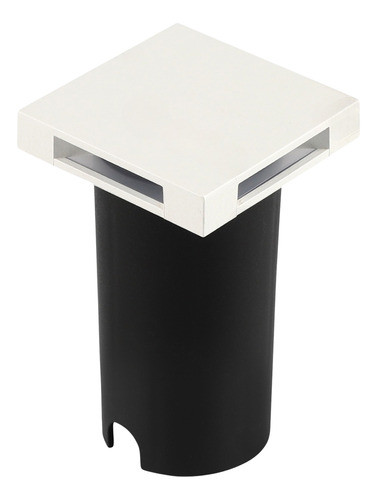Spot Balizador Embutir Quadrado Branco Ip67 Led 2w 3000k 0