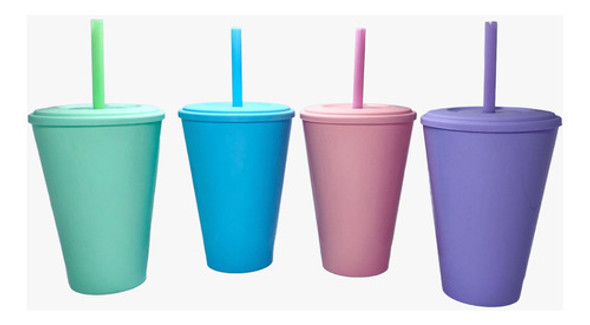 45 Vasos Plásticos Souvenirs Pasteles Grandes 420ml Eventos 0