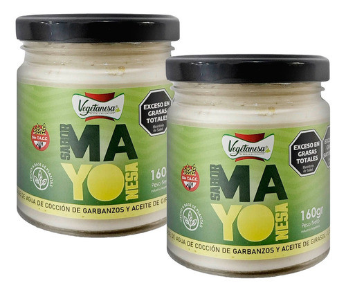 Mayonesa Vegetanesa Aderezo Vegano Sin Tacc 160g Pack X2 0