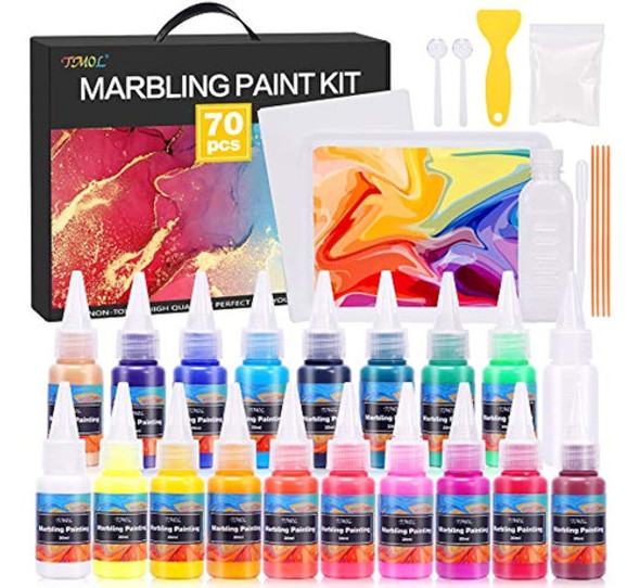 Kit De Arte De Pintura De Mármol, Kit De Mármol De Agua De 1 0
