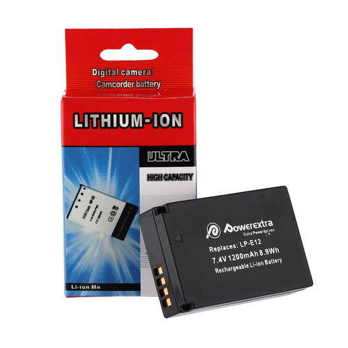 7.4v 1200mah Batería De Ion-litio De Lp-e12 Para Cámara Cano 1