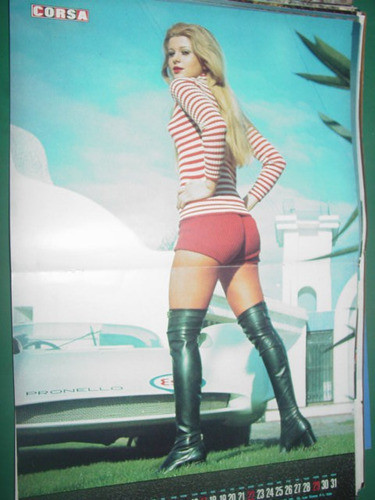Almanaque Calendario Poster Lamina Corsa Agosto 1971 0