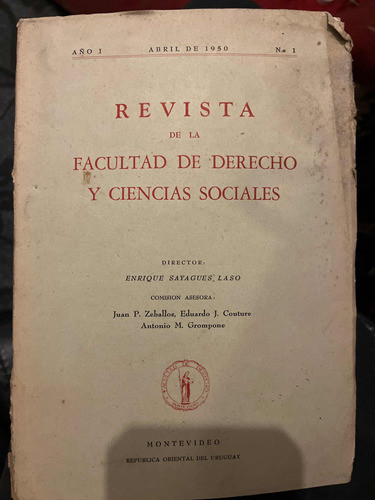 Revista Facultad Derecho Y Ciencias Sociales Año 1 Núm 1. 0
