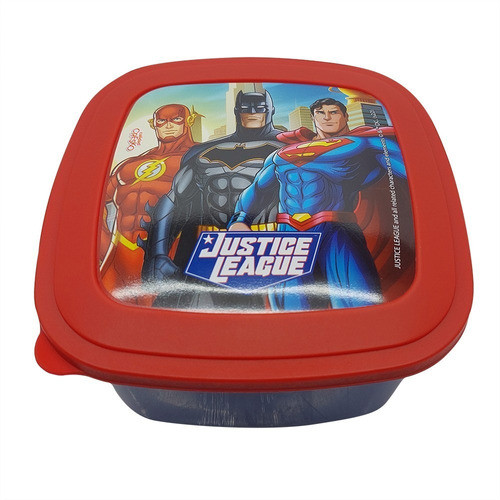 Caja Sandwich Liga De La Justicia Vianda Infantil Original 0