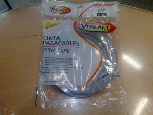 Cinta Pasacable Alma De Acero 7 Metros 4 Mm Reforzada Scala 1