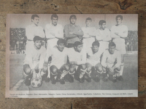Recorte Huracan Equipo Metropolitano 68 Diez Otros (d) 0