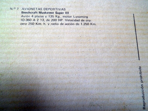 Tarjetas Postales Aviación Avionetas Deportivas España 1
