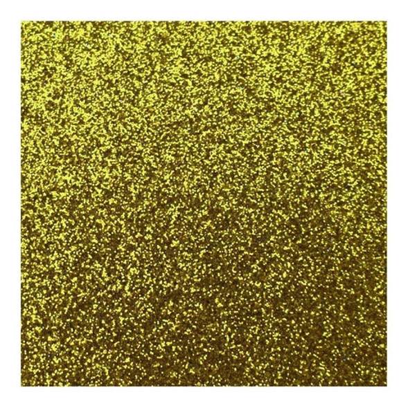 Kit Placa Cartolina De Eva Glitter Brilho Ouro 48x40 C/5 Uni 0