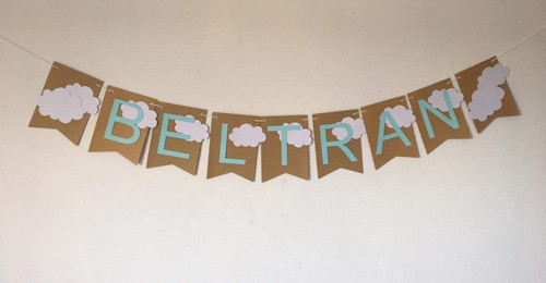 Banderin Papel Kraft. Artesanal. Boda.15 Años. Personalizado 0