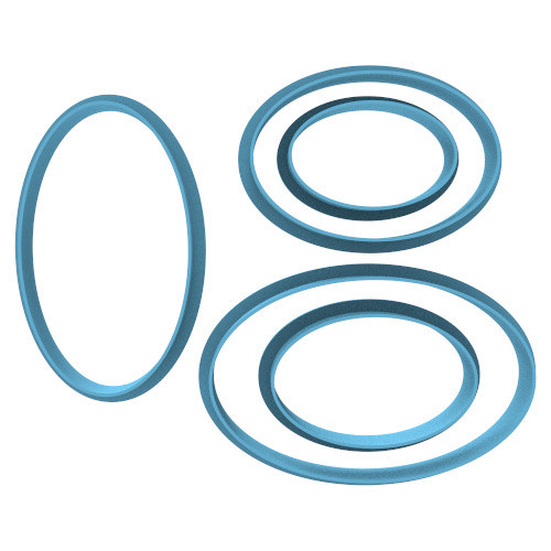 2540 Set Ovalos Lisos Cortante Para Galletas 0